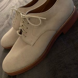 JCREW Suede Kenton White Bucks (never worn)